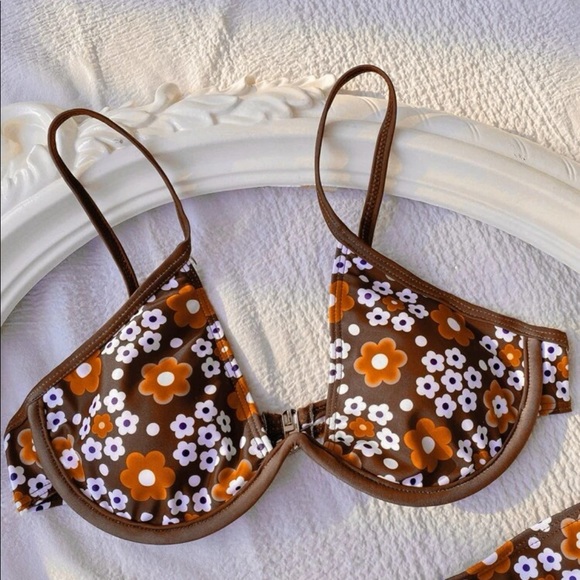 Floral Underwire Bikini Top - Picture 2 of 5